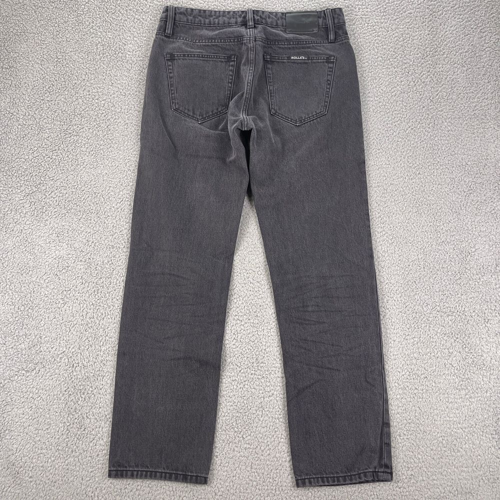 Rolla's Jeans Womens 30x32 Black Straight Leg Vintage‎ Inspired Australian Denim - Picture 4 of 10